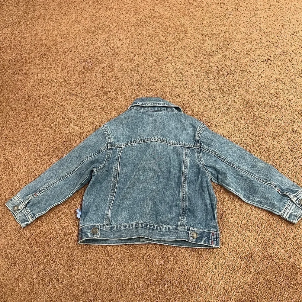 Carter’s Vintage Denim Jean Jacket Size 24 Months with Whale Tail